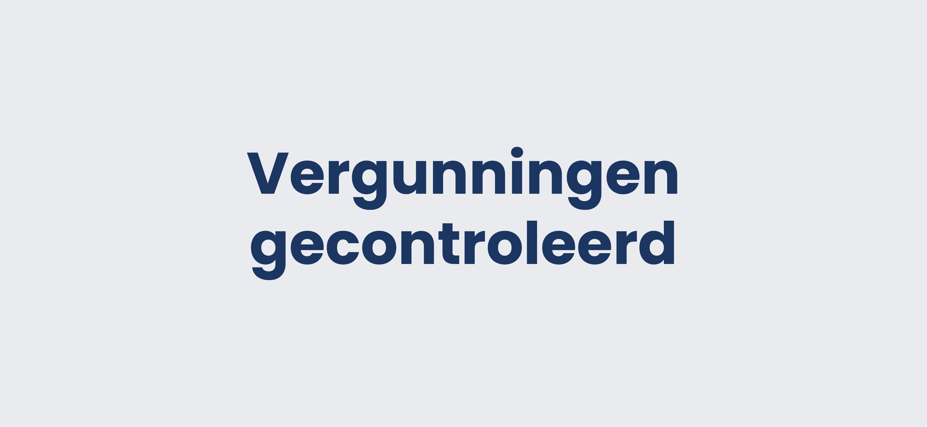 Vergunningen Gecon